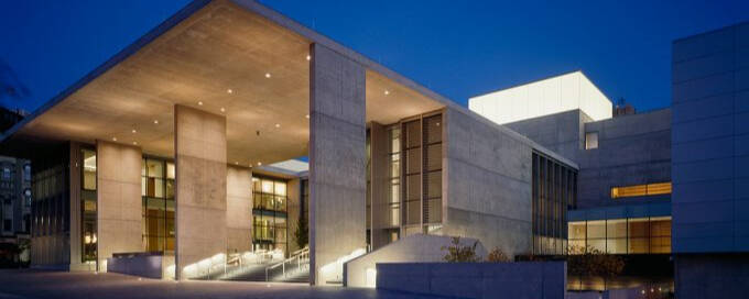 Grand Rapids Art Museum at night